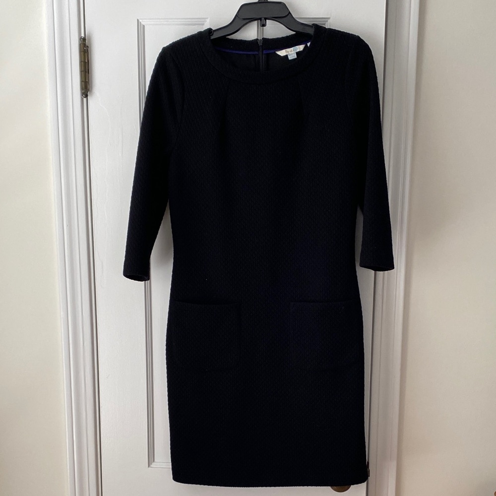 Boden Black Long Sleeve Dress